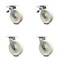Service Caster 8 Inch Nylon Swivel Caster Set with Roller Bearing 2 Total Lock Brake SCC SCC-TTL30S820-NYR-2-S-2 - alternate 2